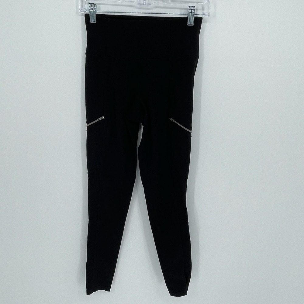 Athleta Women's Black High Rise Zipper Pocket Leggings Size XS